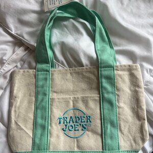 Trader Joe's Pastel Green mini tote bag